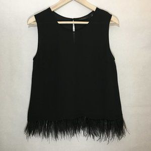 Halogen Feather Fringe Tank
